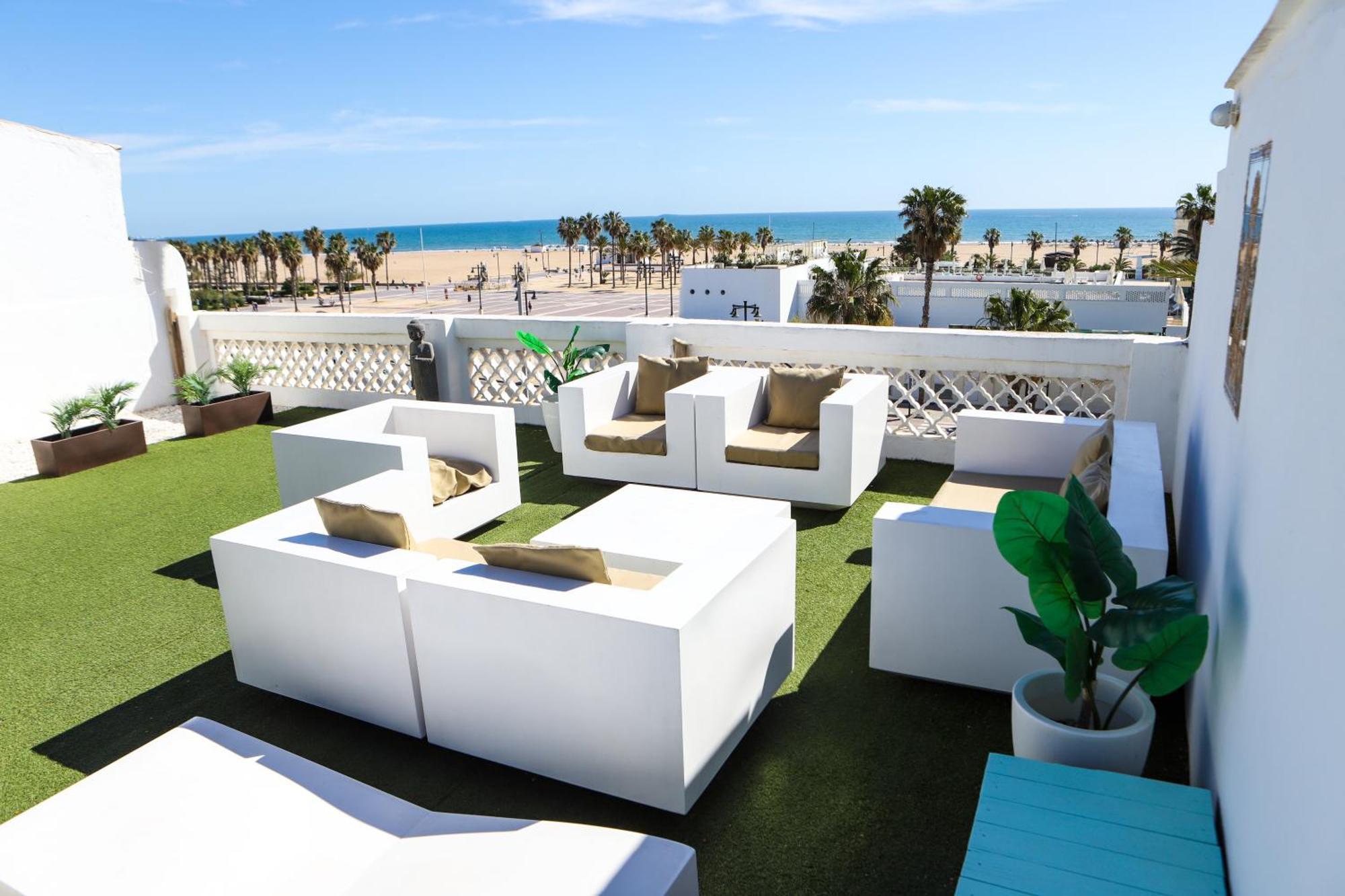 Valencia Luxury - Malvarrosa Beach Bagian luar foto